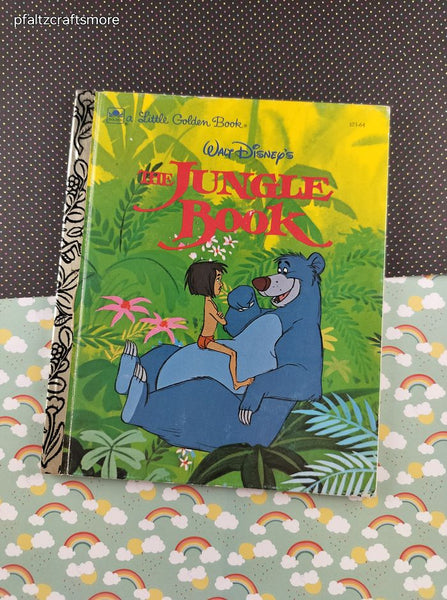 Vintage 1993 Little Golden Book: Walt Disney's The Jungle Book Hardcover