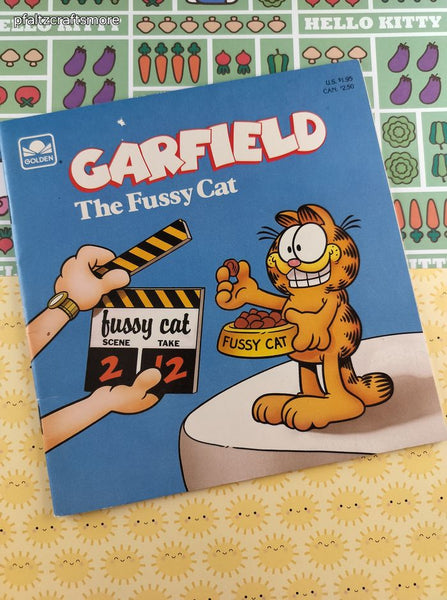 Vintage 1982 Garfield, The Fussy Cat Golden Softcover