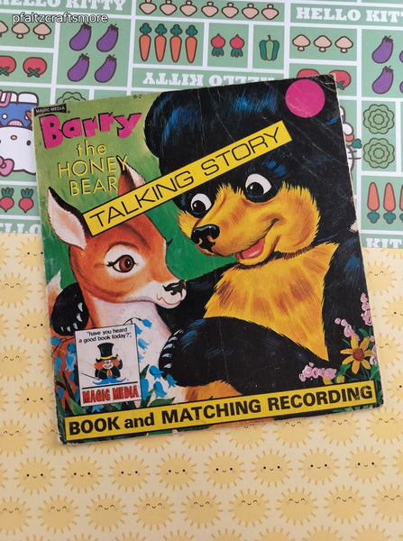 Vintage 1976 Magic Media Barry the Honey Bear Talking Story *Book Only*