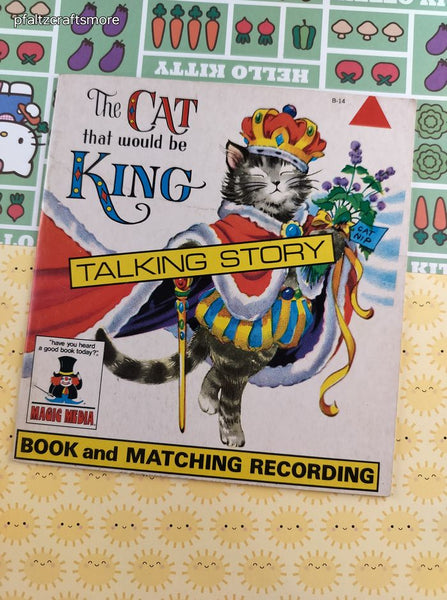 Vintage 1976 Magic Media The Cat That Would Be King Talking Story *Book Only*