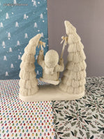 Vintage Snowbabies Department 56 Wintery Seasonal When the Bough Breaks Figurine