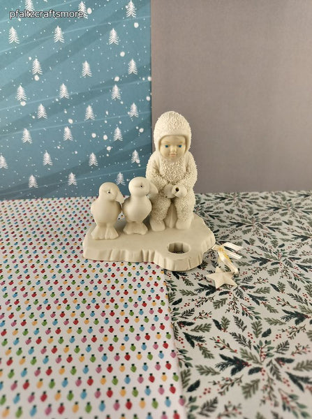 Vintage Snowbabies Department 56 Wintery Seasonal Fishing for Dreams Figurine