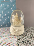 Vintage Snowbabies Department 56 Easter Bunnies & Baskets Snow Globe/Music Box