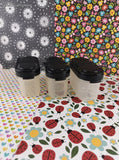 Vintage Tupperware 1843-28 Black Lid Spice Shaker/Container, Clean Set/3
