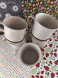 Vintage Townestone Country Living Coffee/Tea Mug Set/5, Discontinued, Like New