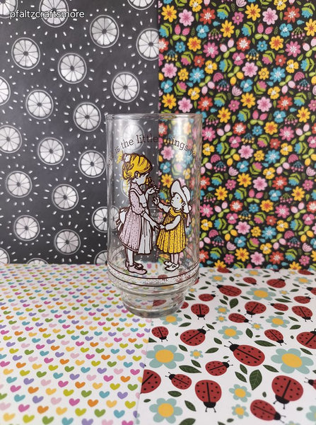 Vintage Holly Hobbie American Greetings Corp. Coca Cola Glass Tumbler, Excellent Shape