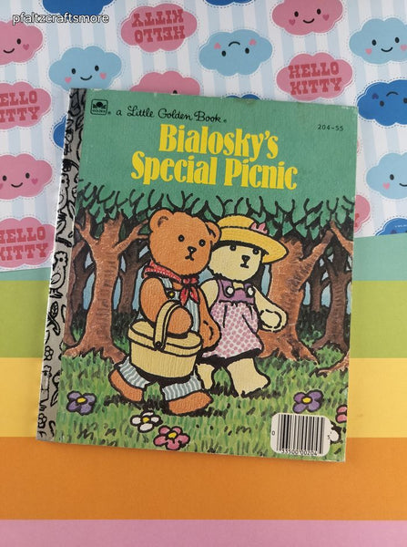 Vintage 1985 Little Golden Book: Bialosky's Special Picnic Hardcover