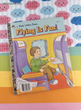 Vintage 1986 Little Golden Book: Flying is Fun! Hardcover