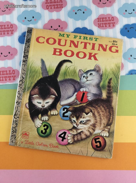 Vintage 1957 Little Golden Book: My First Counting Book Hardcover