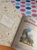 Vintage 1988 Little Golden Book: Tiny Dinosaurs Hardcover