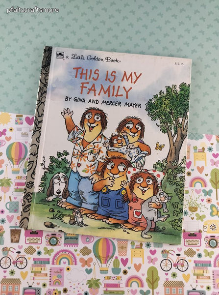 Vintage 1993 Little Golden Book: This is My Family Mercer Mayer Hardcover