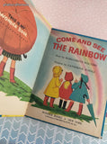 Vintage 1974 Wonder Books Come and See the Rainbow Hardcover