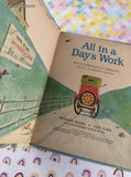 Vintage 1964 Wonder Books All in a Day's Work Hardcover
