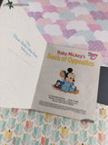Vintage 1987 First Little Golden Book Disney Babies Baby Mickey's Book of Opposites Hardcover