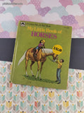 Vintage 1974 Whitman Books, My Little Book of Horses, Hardcover