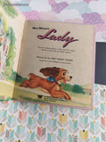 Vintage 1954 Whitman Books, Walt Disney's Lady, Hardcover