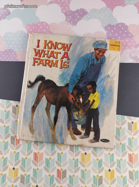 Vintage 1969 Whitman Books, I Know What a Farm Is, Hardcover