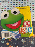 Vintage 1992 Golden Super Shape Book Baby Kermit's Playtime ABC Softcover