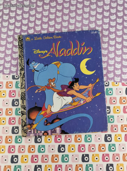 Vintage 1993 Little Golden Book: Walt Disney's Aladdin Hardcover