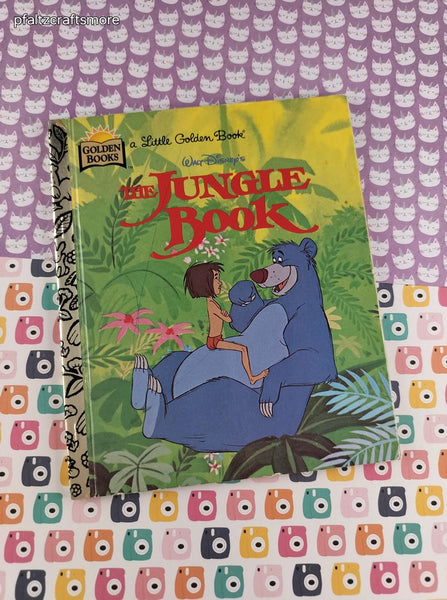 Vintage 1997 Little Golden Book: Walt Disney's The Jungle Book Hardcover