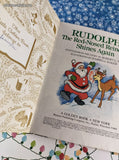 Vintage 1982 Little Golden Book: Rudolph the Red-Nosed Reindeer Shines Again Hardcover