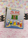 Vintage 1996 First Little Golden Book Richard Scarry's The Wolf and the Seven Kids Hardcover