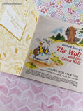 Vintage 1996 First Little Golden Book Richard Scarry's The Wolf and the Seven Kids Hardcover