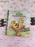 Vintage 1991 First Little Golden Book Sesame Street Big Bird's Busy Day Hardcover
