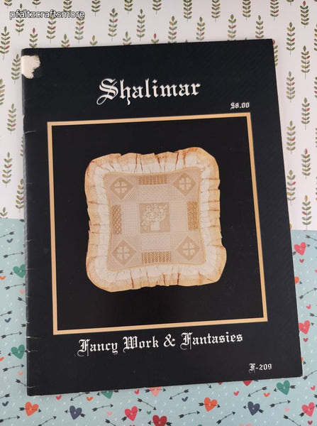 Vintage 1984 Fancy Work & Fantasies Shalimar F-209 Cross Stitch Softcover Booklet
