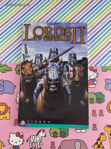 Vintage 1996 Lords of the Realm II Sierra PC Video Game Guide Softcover