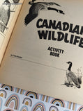 Vintage 1988 Canadian Wildlife Activity Book by Tom Hunter Softcover