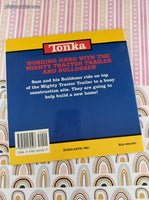 Vintage 1997 TONKA Working Hard with the Mighty Tractor Trailer and Bulldozer Scholastic Softcover