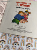 Vintage 1978 Golden Look-Look Book Mercer Mayer's Little Monster at School Softcover