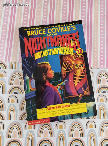 Vintage 1997 1st Printing Bruce Coville's Book of Spine Nightmares: More Tales to Make You Screem II Softcover