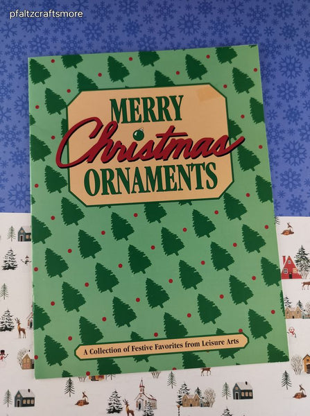 Vintage 1995 Leisure Arts "Merry Christmas Ornaments" Softcover Booklet