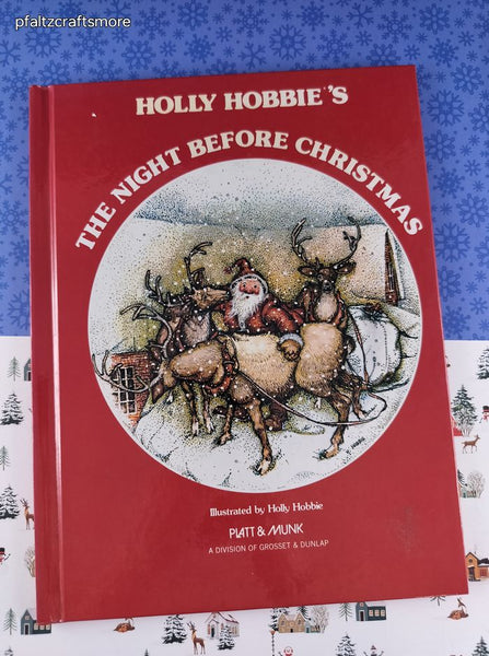 Vintage 1976 Holly Hobbie's The Night Before Christmas Hardcover, Like New