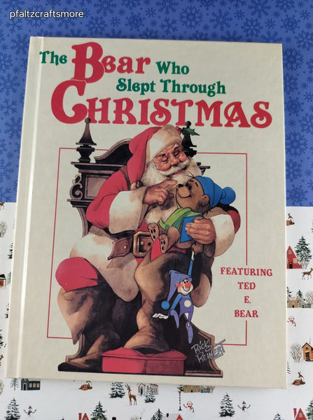 Vintage 1980 The Bear Who Slept Through Christmas Hardcover, Like New