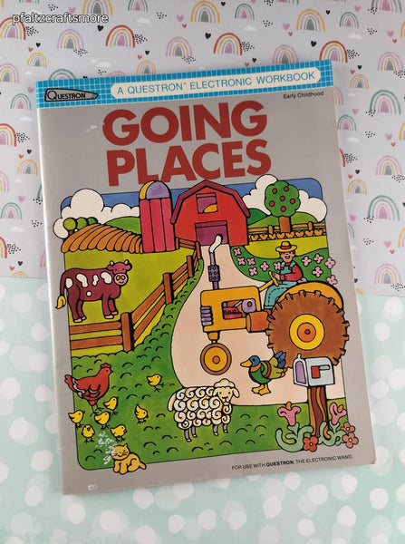 Vintage 1984 1st Printing Going Places: A Questron Electronic Quiz Book Softcover
