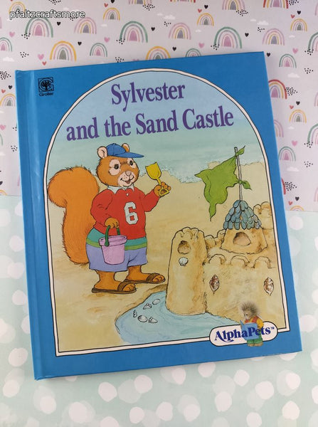 Vintage 1992 Sylvester and the Sand Castle Grolier AlphaPets Hardcover, Like New