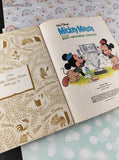 Vintage 1981 Little Golden Book: Walt Disney's Mickey Mouse and the Best-Neighbor Contest Hardcover
