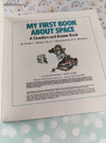 Vintage 1982 Golden Book: My First Book About Space, Look-Look Book Softcover