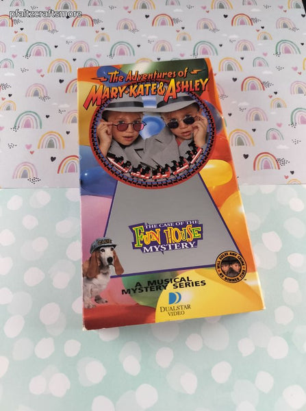 Vintage 1995 The Adventures of Mary-Kate & Ashley the Case of the Fun House Mystery VHS Tape