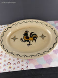 Vintage Metlox Poppytrail Homestead Provincial Oval Serving Platter 10"x13.5", CLEAN