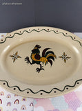 Vintage Metlox Poppytrail Homestead Provincial Oval Serving Platter 10"x13.5", CLEAN