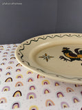 Vintage Metlox Poppytrail Homestead Provincial Oval Serving Platter 10"x13.5", CLEAN
