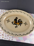 Vintage Metlox Poppytrail Homestead Provincial Oval Serving Platter 10"x13.5", CLEAN