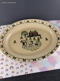 Vintage Metlox Poppytrail Homestead Provincial Oval Serving Platter 10"x13.5", CLEAN