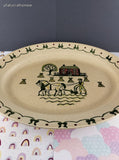 Vintage Metlox Poppytrail Homestead Provincial Oval Serving Platter 10"x13.5", CLEAN