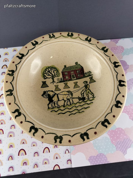 Vintage Metlox Poppytrail Homestead Provincial Round Round Vegetable Bowl 10", CLEAN