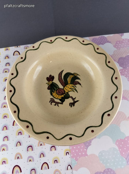 Vintage Metlox Poppytrail Homestead Provincial Round Rim Soup Bowl 8.5", CLEAN